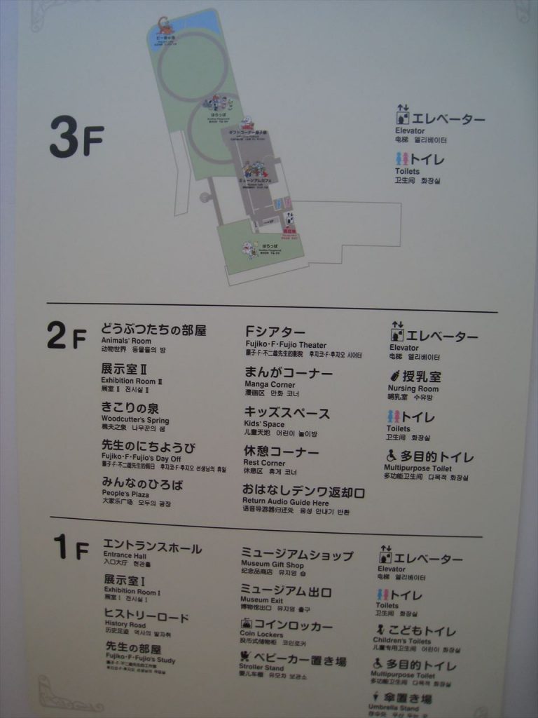 藤子・Ｆ・不二雄ミュージアム館内マップ
