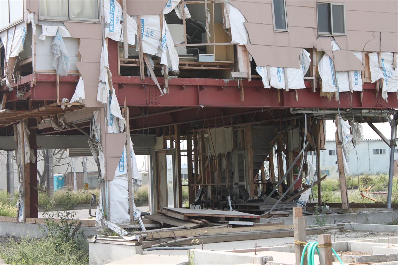 東日本大震災で被害を受けた建物
