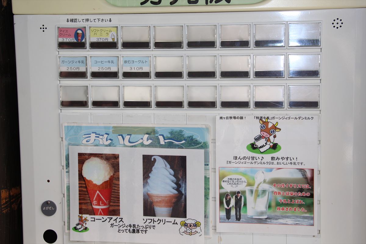 福島県の磐梯南ヶ丘牧場のガーンジィ牛乳ソフトクリーム