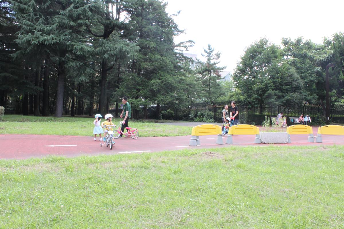 レンタルサイクルで遊べる代々木公園の子供用コース