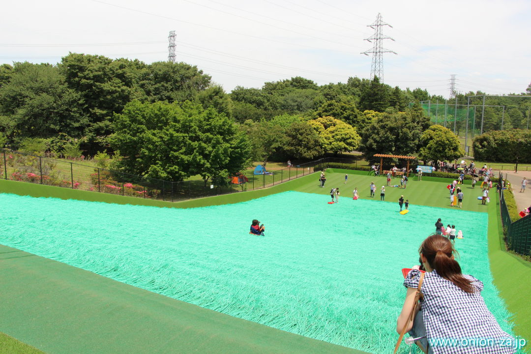 小金井公園ソリゲレンデは大きい