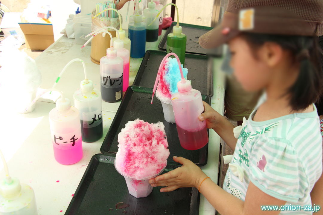 小金井公園のシロップかけ放題なかき氷