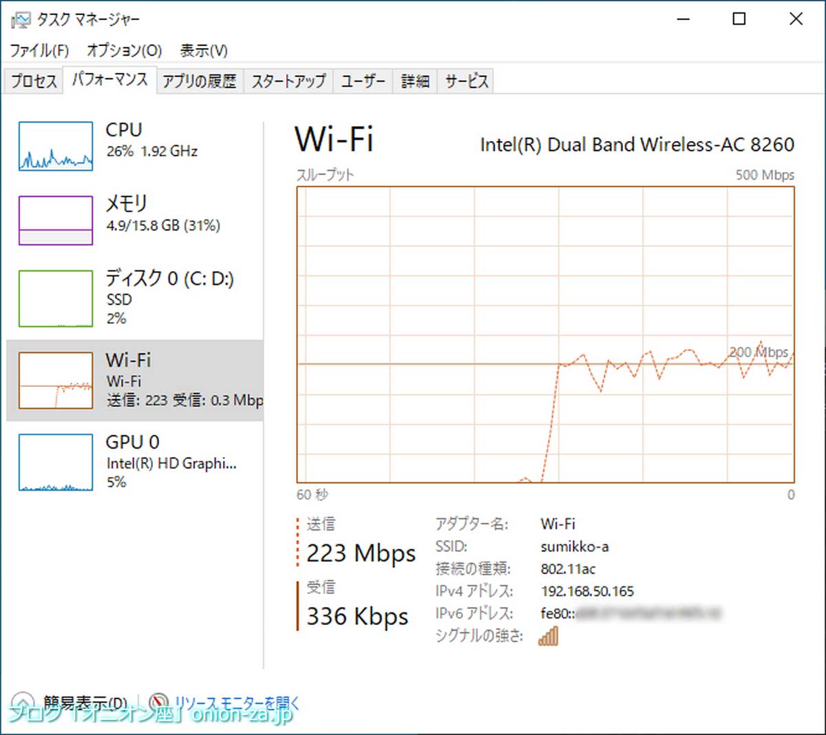 有線1Gbit LANの約１／５の転送速度が悲しい
