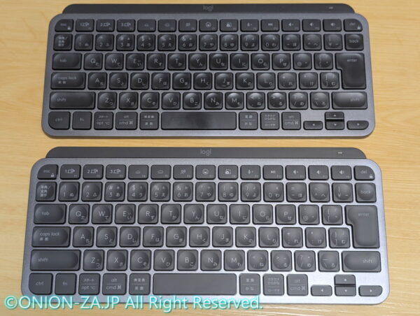 MX Keys Miniは使用感や利便性が高く、あまりに気に入って2台所有している写真